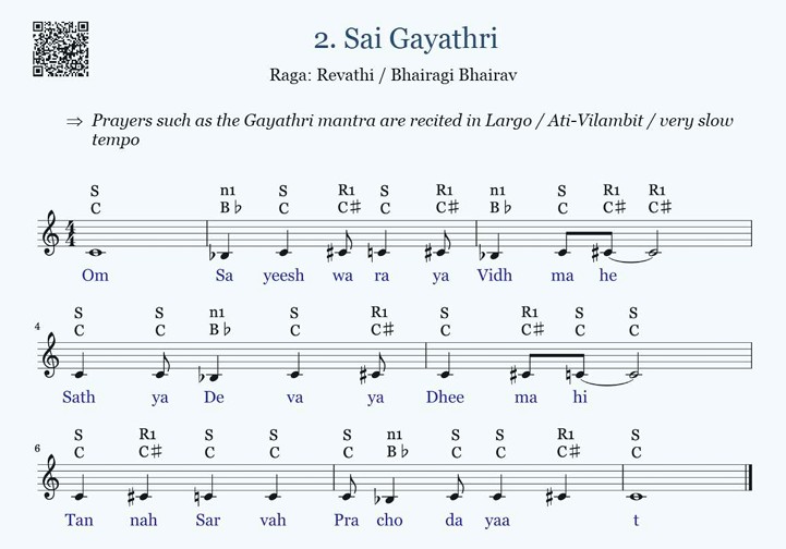 Sai Gayatri Music Sheet